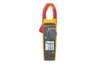 Measure voltage and current with the clamp jaw of the Fluke 378 FC clamp meter. Measure voltage and current with the clamp jaw of the Fluke 378 FC clamp meter.