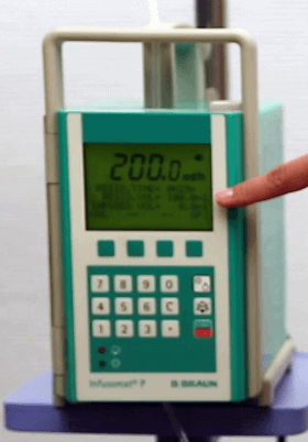 設(shè)置被測(ce)輸(shu)液設(shè)備(bei)